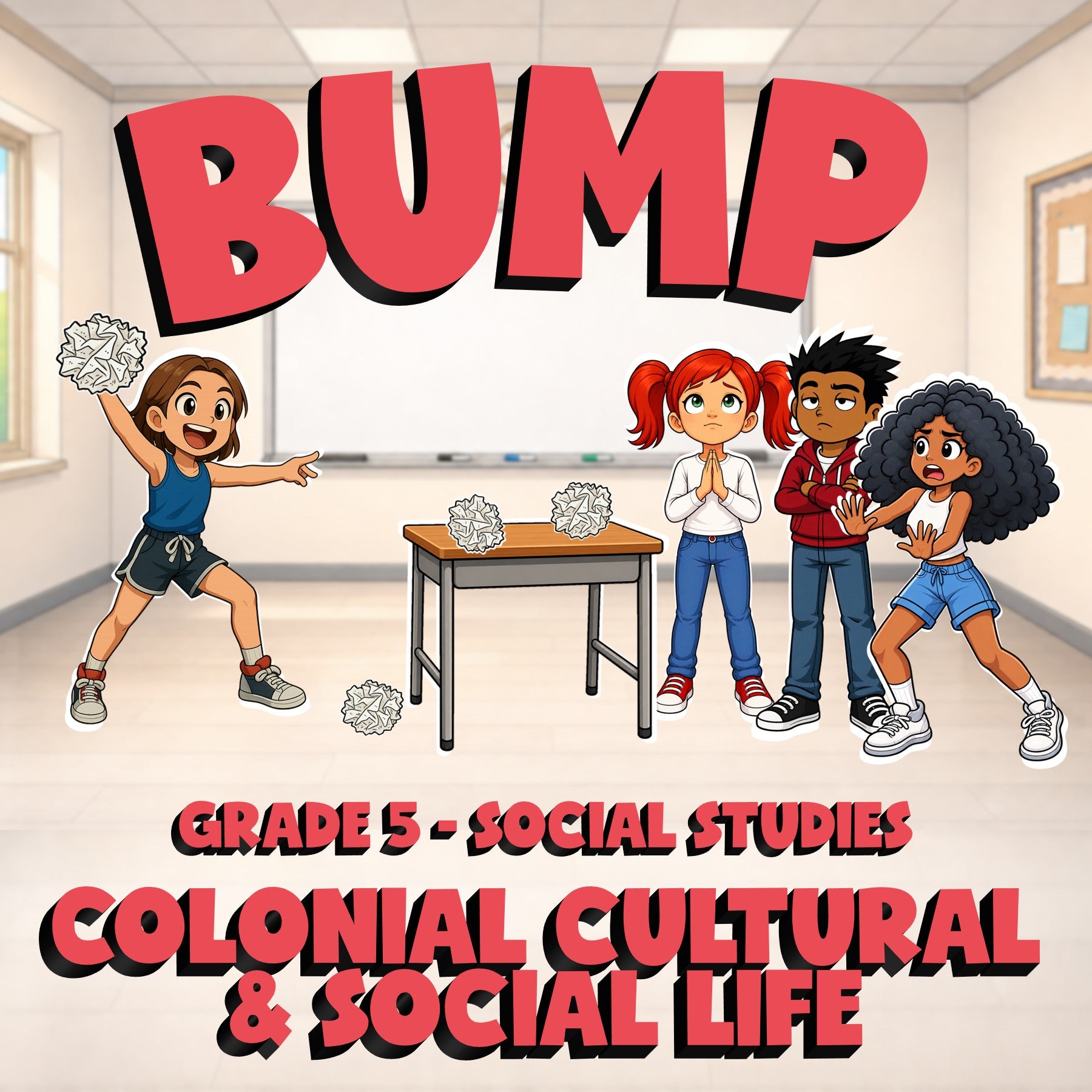 Colonial Cultural & Social Life BUMP Socials Game - No Prep Grade 5 Review