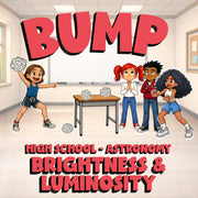 Brightness & Luminosity BUMP Science Game - No Prep Astronomy Review Activity