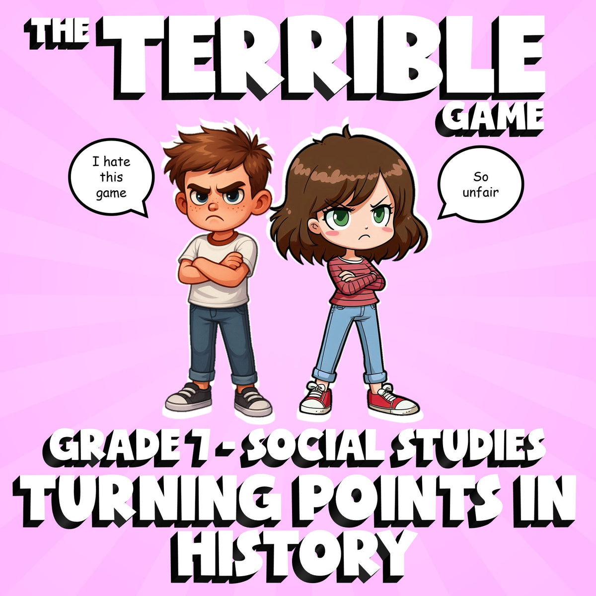 Turning Points in History THE TERRIBLE GAME - No Prep Grade 7 Socials Review