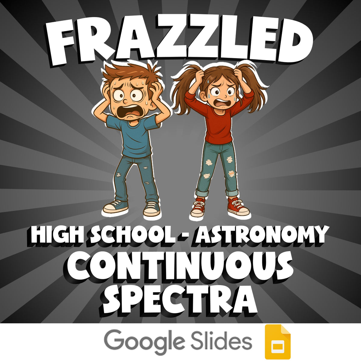 Continuous Spectra FRAZZLED Science Game - No Prep Astronomy Review Activity