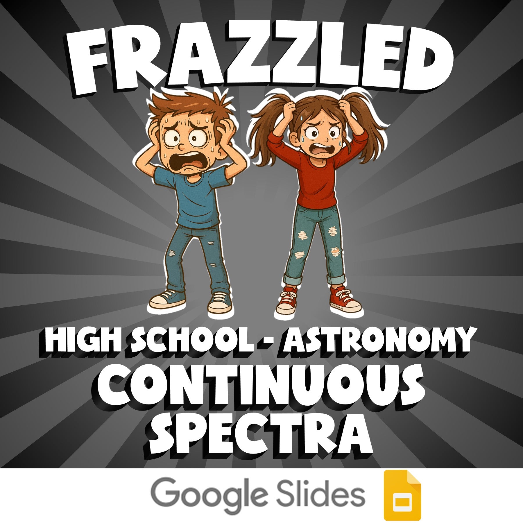 Continuous Spectra FRAZZLED Science Game - No Prep Astronomy Review Activity