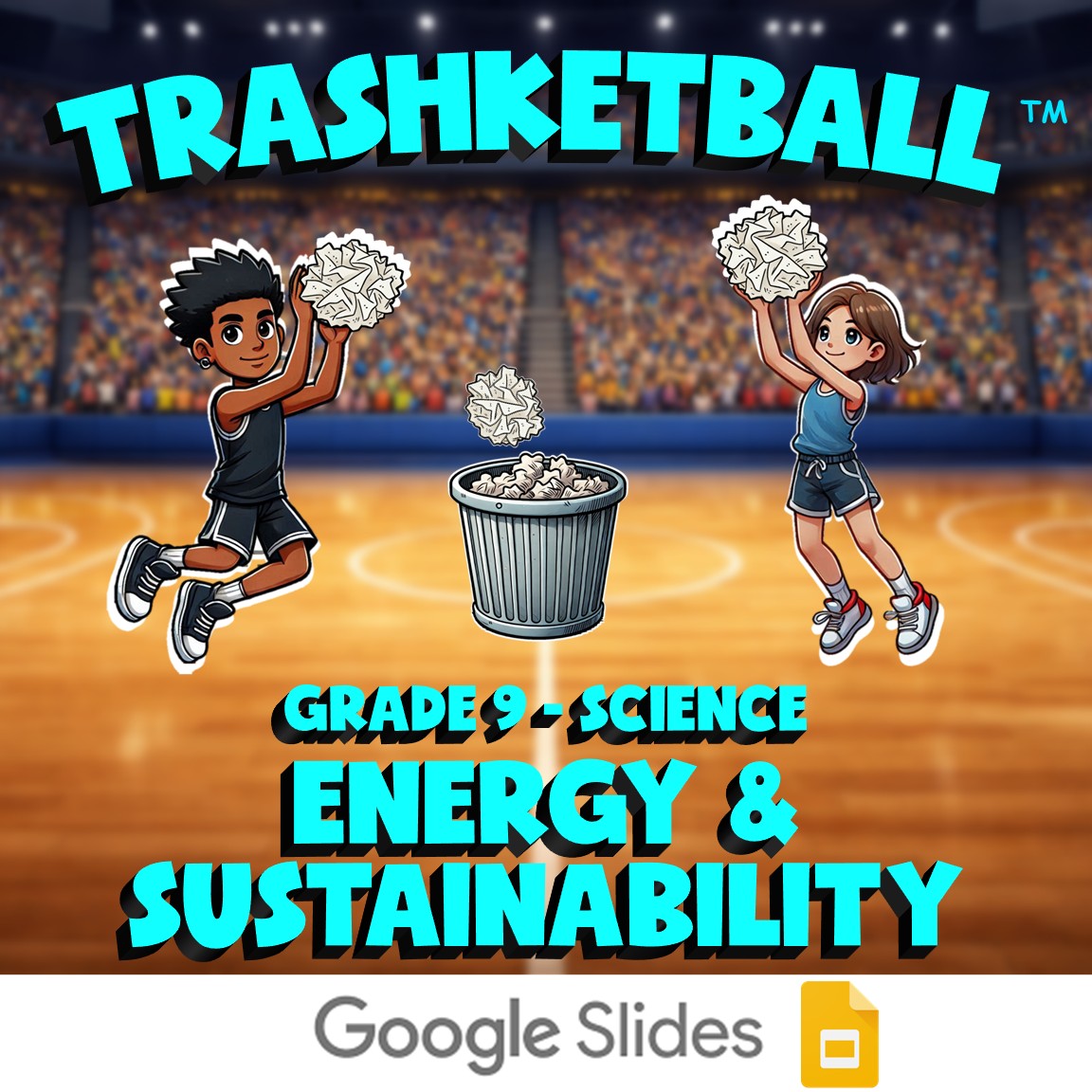 Energy & Sustainability TRASHKETBALL Science Game - No Prep Grade 9 Review