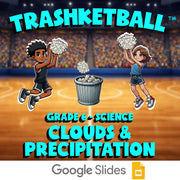 Clouds & Precipitation TRASHKETBALL Science Game - No Prep Grade 6 Review