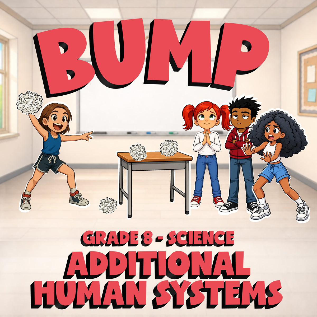 Additional Human Systems BUMP Science Game - No Prep Grade 8 Review Activity