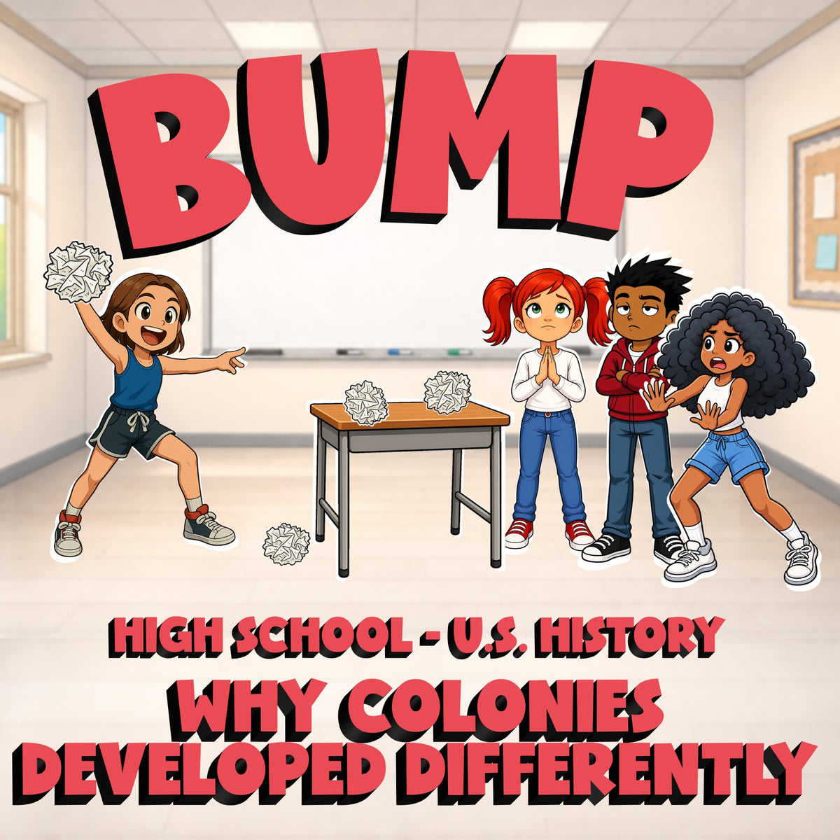 Why Colonies Developed Differently BUMP U.S. History Game - No Prep Review