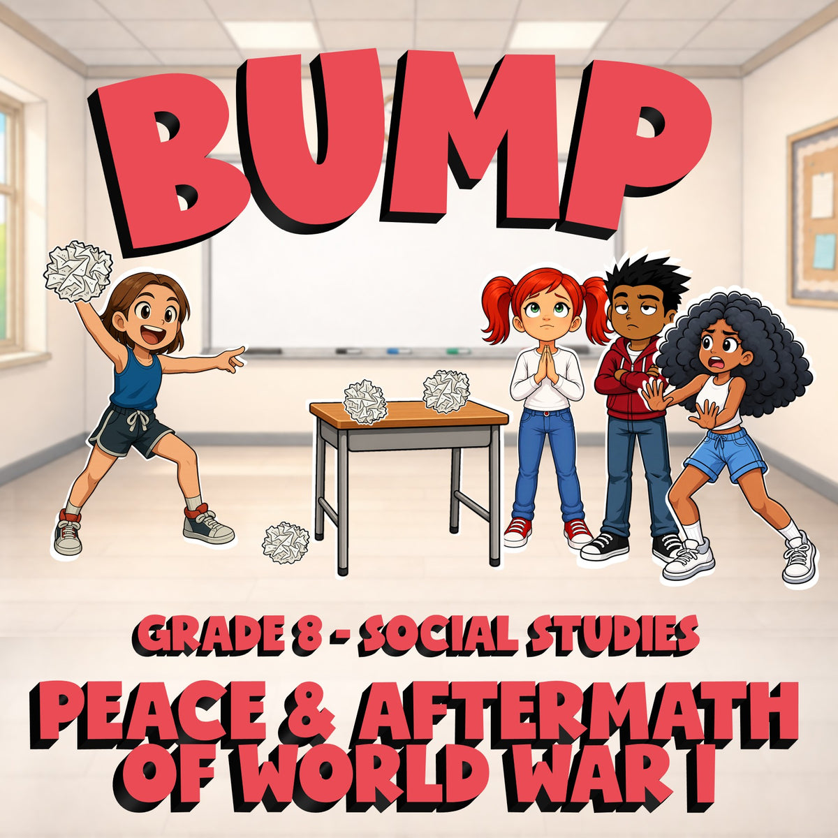 Peace & Aftermath of World War I BUMP Socials Game - No Prep Grade 8 Review