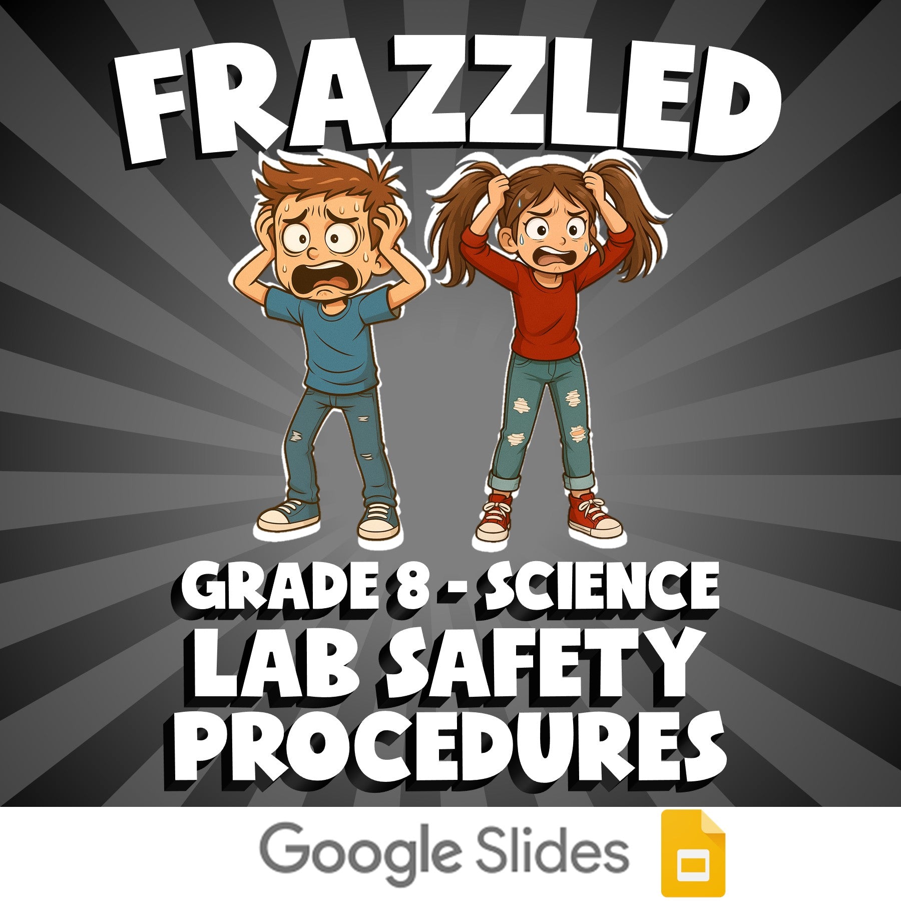 Lab Safety Procedures FRAZZLED Science Game - No Prep Grade 8 Review Activity