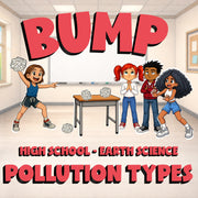 Pollution Types BUMP Game - No Prep Earth Science Review Activity