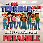 Preamble BIG TERRIBLE GAME - No Prep Grade 4 Socials Review Activity