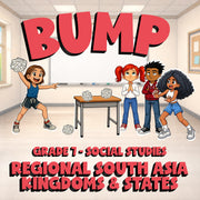 Regional South Asia Kingdoms & States BUMP Socials Game - No Prep Grade 7 Review