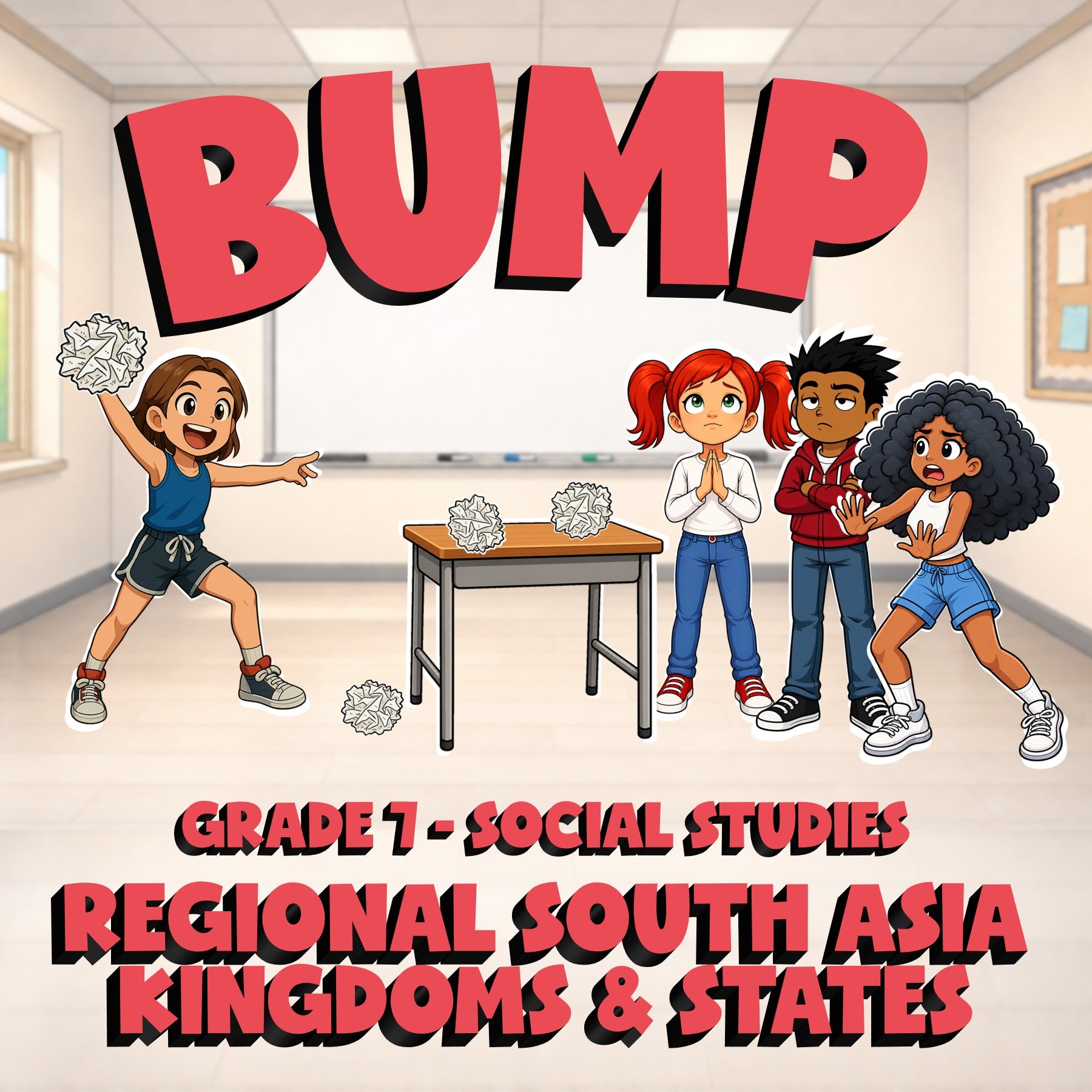 Regional South Asia Kingdoms & States BUMP Socials Game - No Prep Grade 7 Review