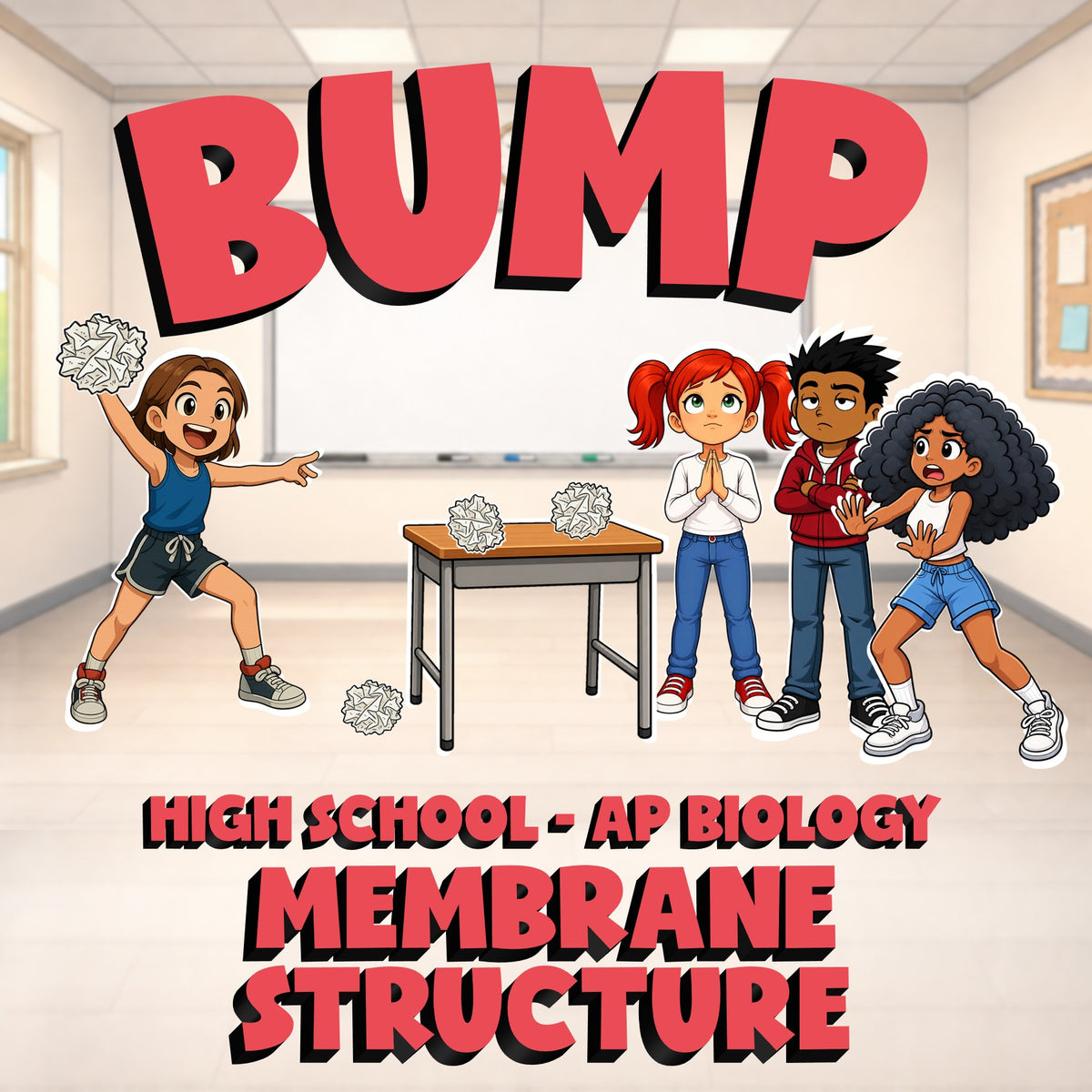Membrane Structure BUMP Science Game - No Prep AP Biology Review Activity