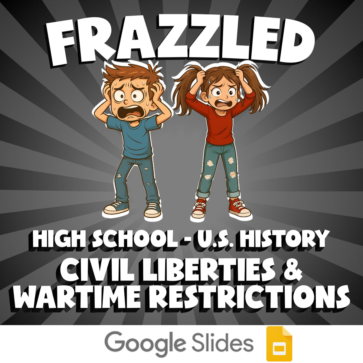 Civil Liberties & Wartime Restrictions FRAZZLED U.S. History Game - No Prep
