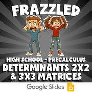 Determinants 2x2 & 3x3 Matrices FRAZZLED Math Game - No Prep PreCalculus Review