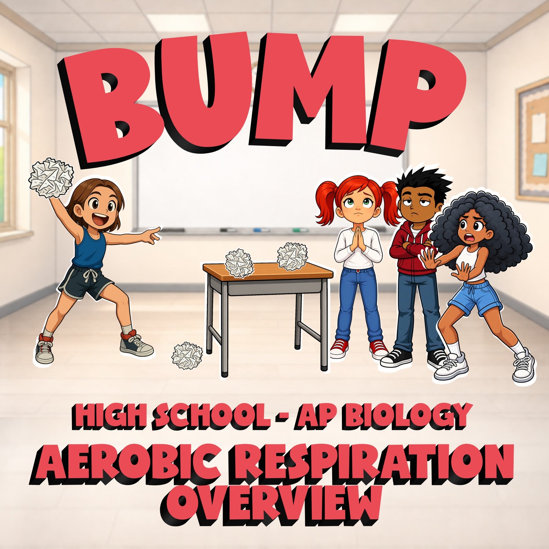 Aerobic Respiration Overview BUMP Science Game - No Prep AP Biology Review