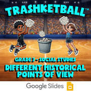 Different Historical Points of View TRASHKETBALL Socials Game - No Prep Grade 3