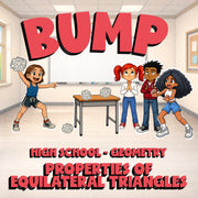 Properties of Equilateral Triangles BUMP Math Game - No Prep Geometry Review