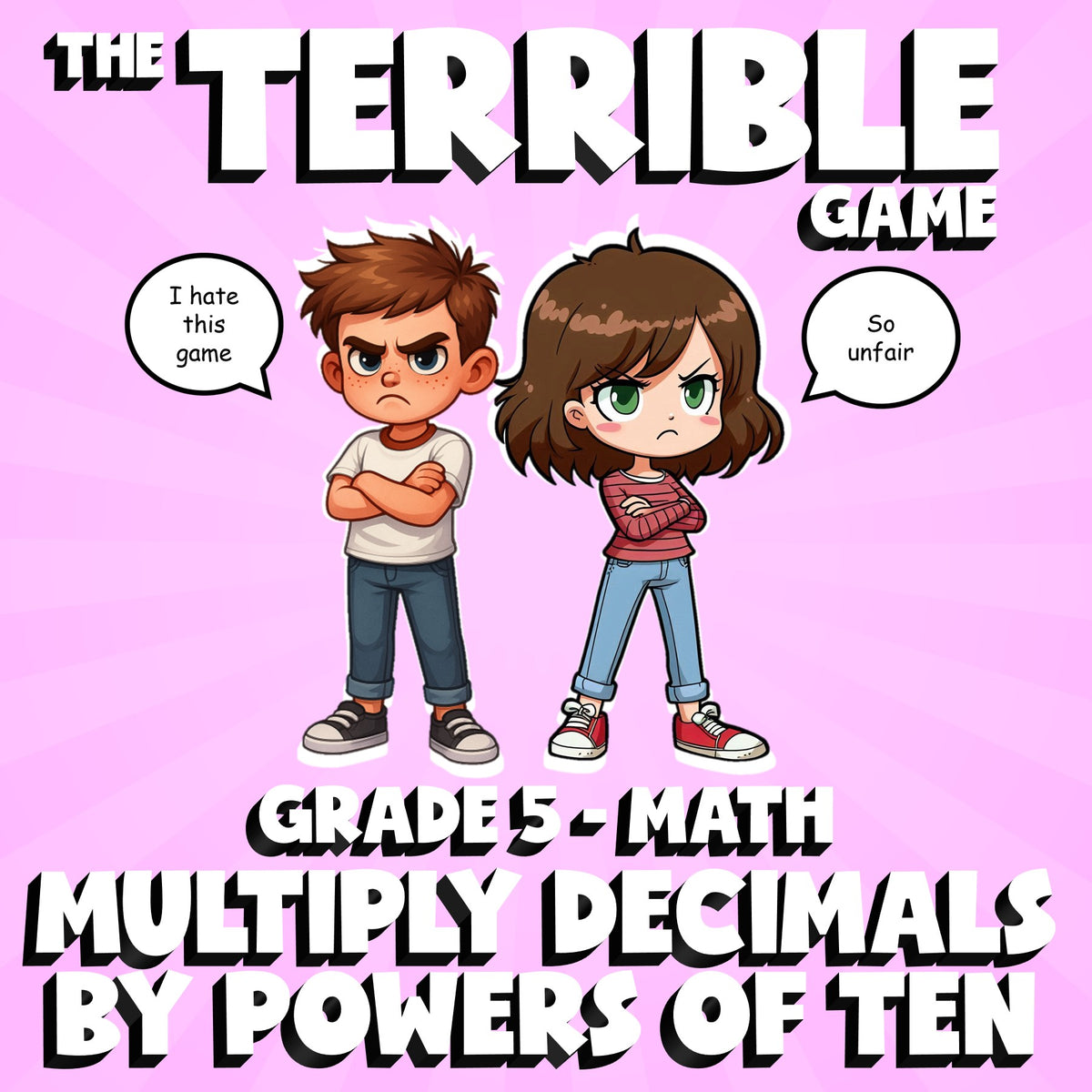 Multiply Decimals by Powers of Ten THE TERRIBLE GAME - Grade 5 Math Review