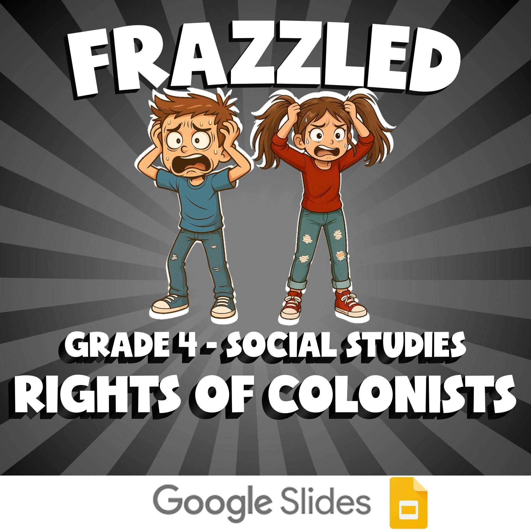Rights of Colonists FRAZZLED Socials Game - No Prep Grade 4 Review Activity