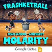 Molarity TRASHKETBALL Science Game - No Prep Chemistry Review Activity
