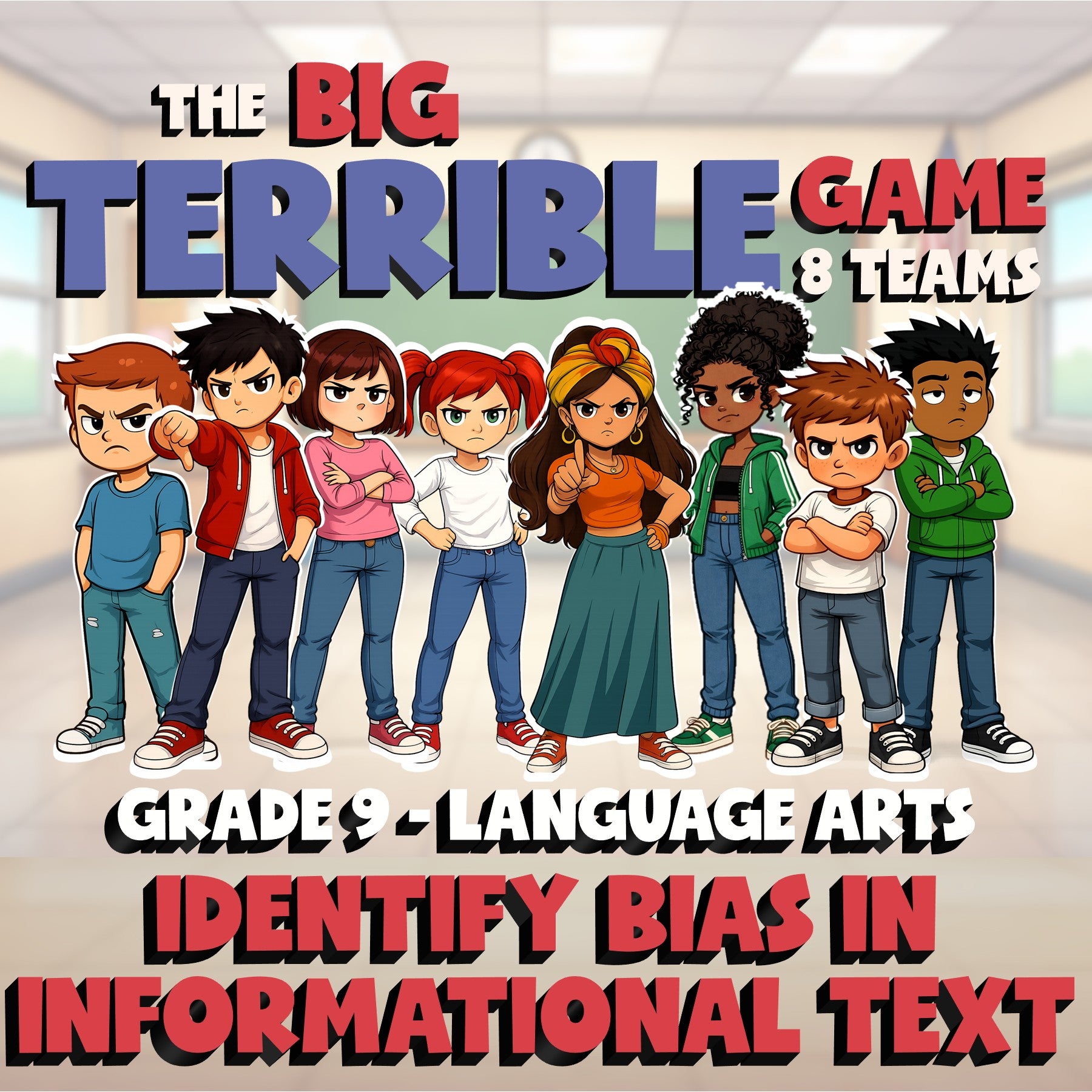 Identify Bias in Informational Text BIG TERRIBLE GAME - Grade 9 ELA Review