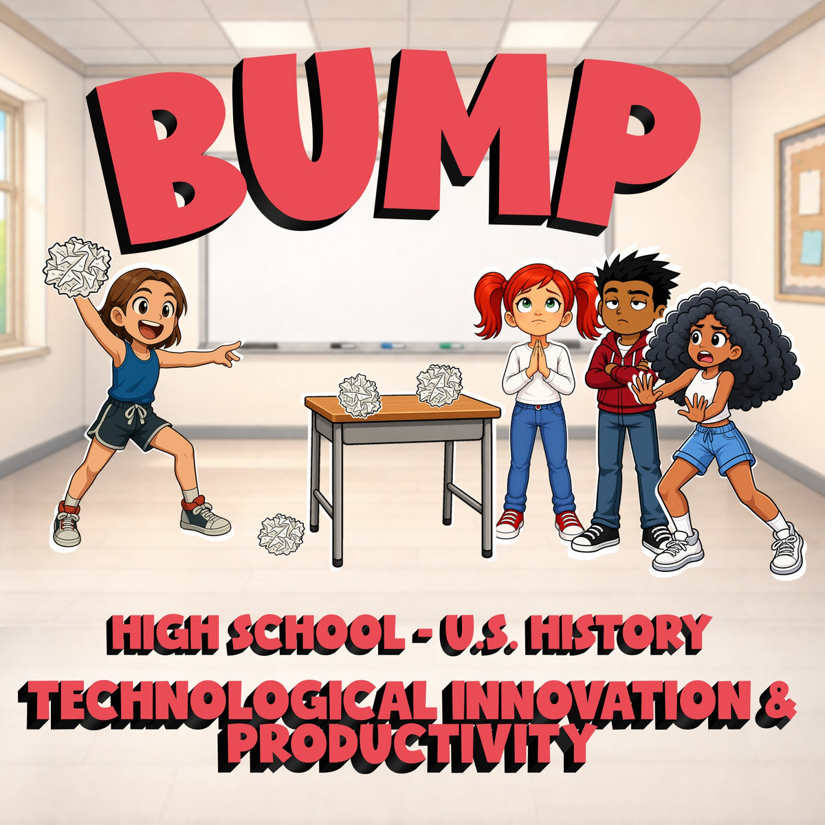 Technological Innovation & Productivity BUMP U.S. History Game - No Prep Review