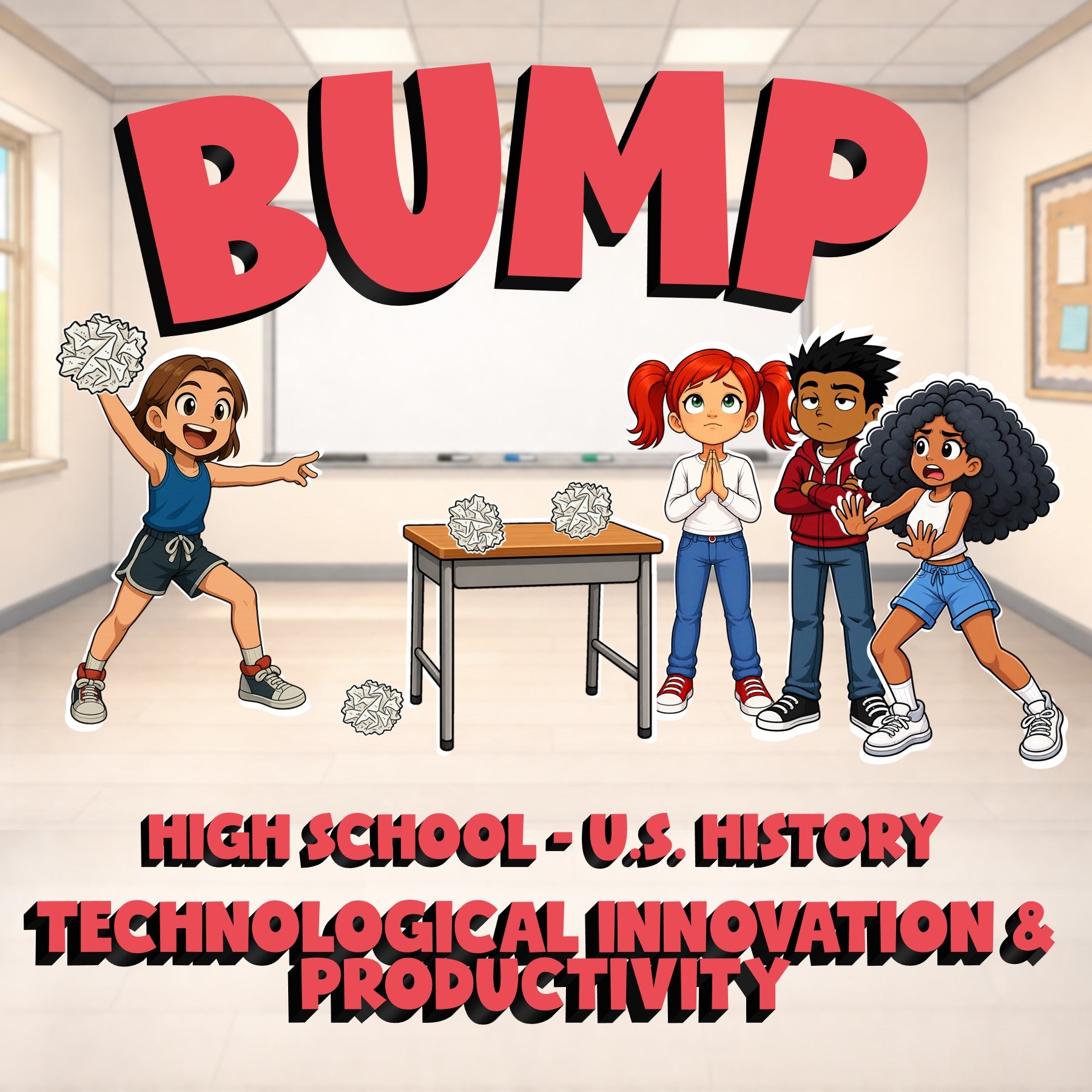 Technological Innovation & Productivity BUMP U.S. History Game - No Prep Review