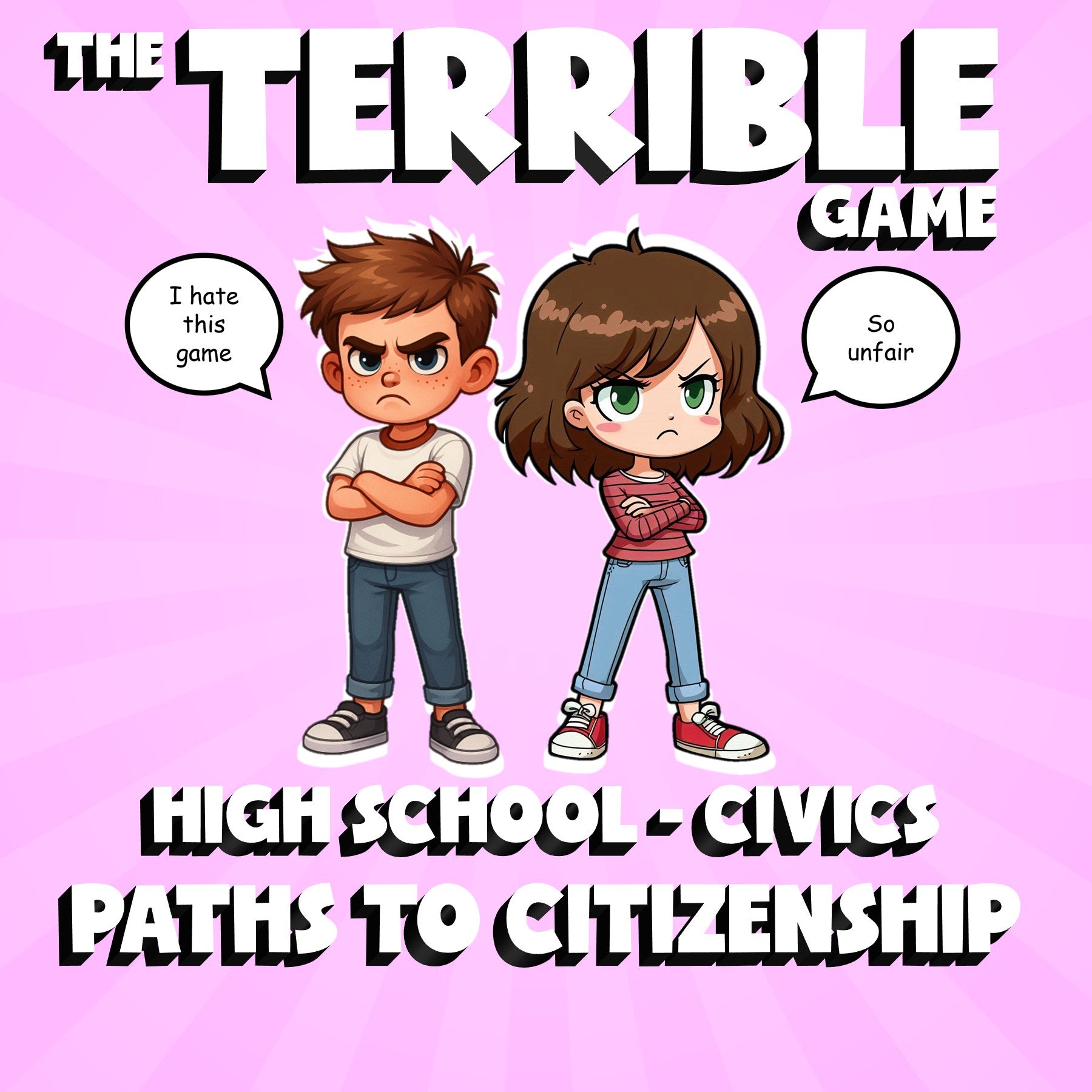 Paths to Citizenship THE TERRIBLE GAME - No Prep Civics Review Activity