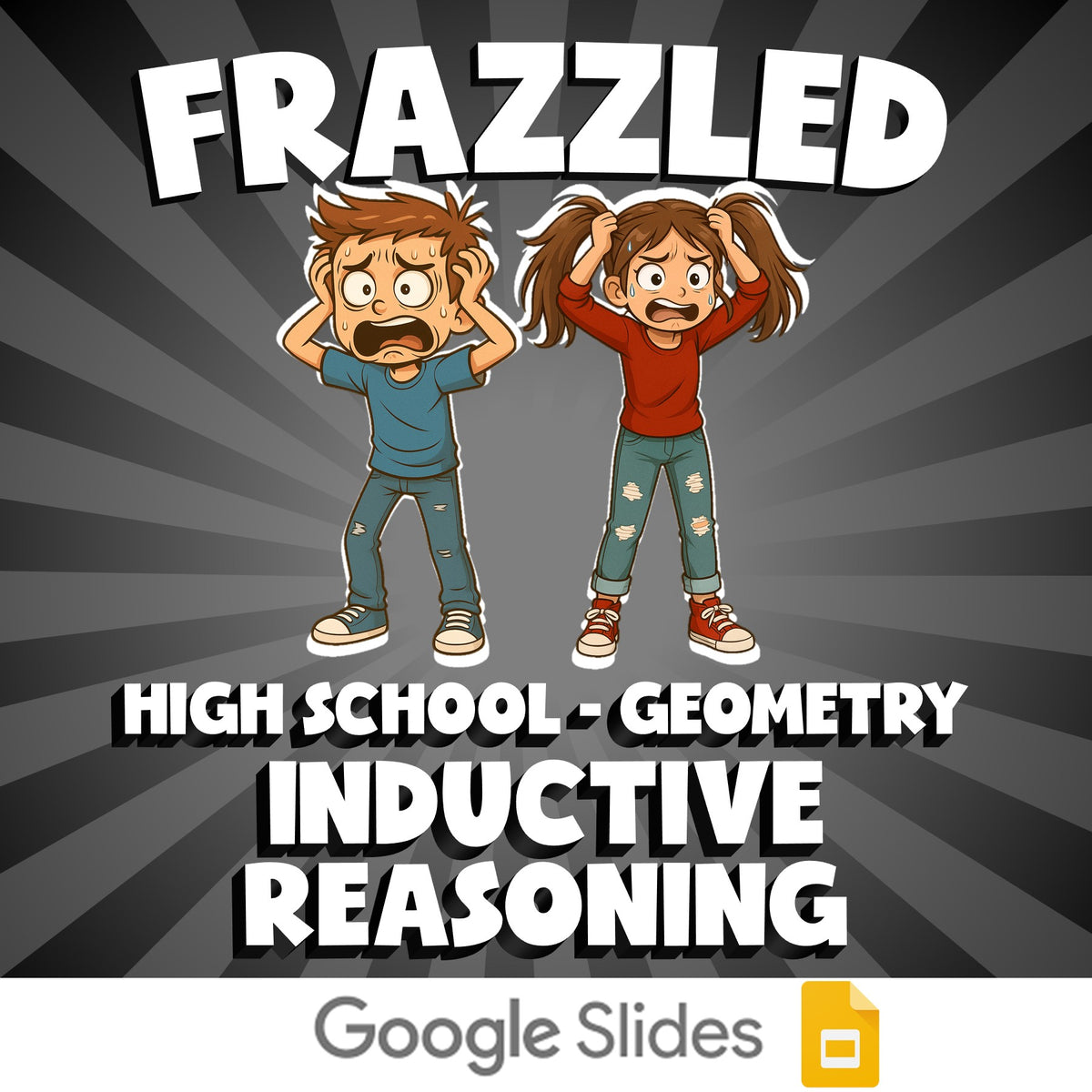 Inductive Reasoning FRAZZLED Math Game - No Prep Geometry Review Activity