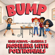 Modeling with Polynomials BUMP Math Game - No Prep Algebra 2 Review Activity