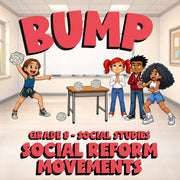 Social Reform Movements BUMP Socials Game - No Prep Grade 8 Review Activity