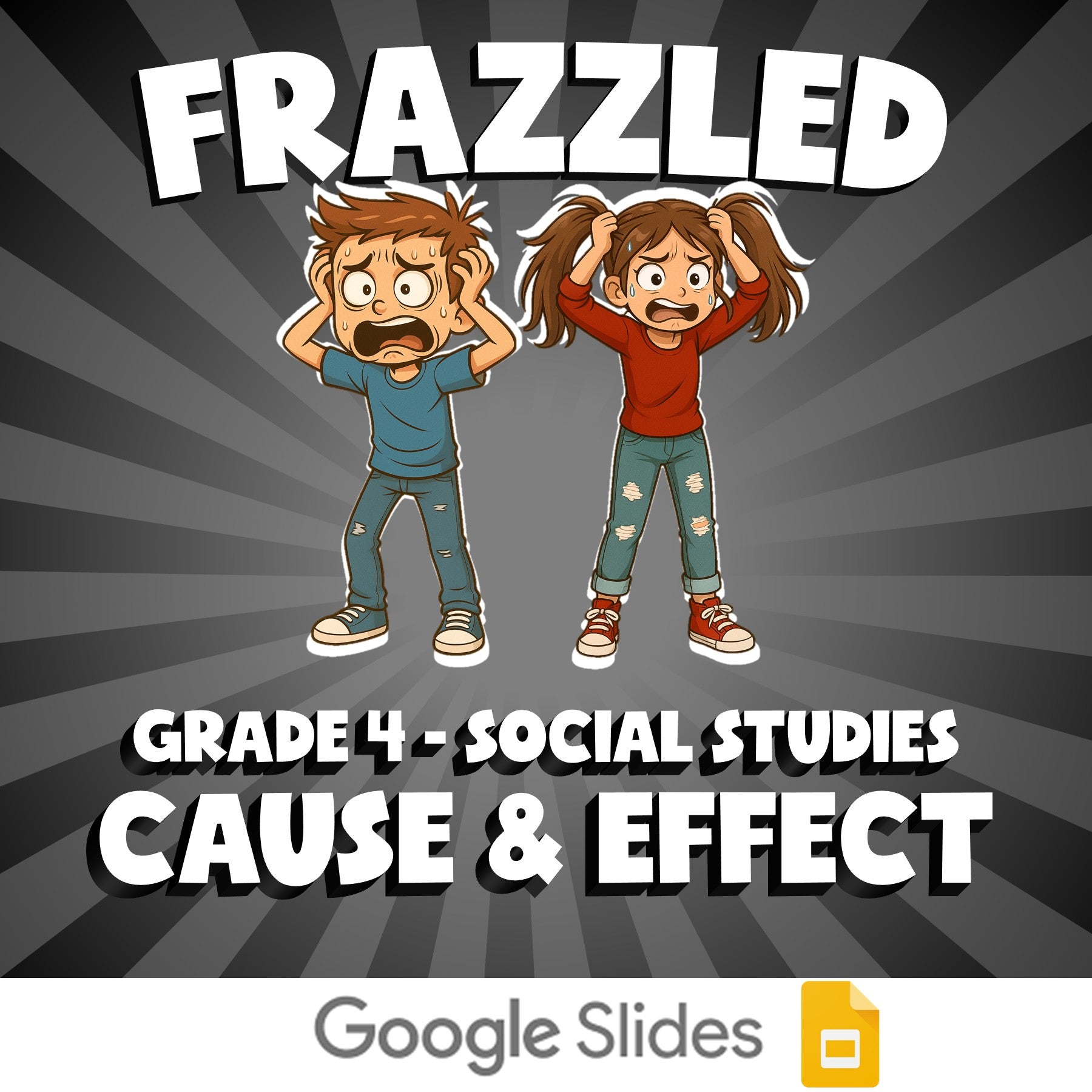 Cause & Effect FRAZZLED Socials Game - No Prep Grade 4 Review Activity