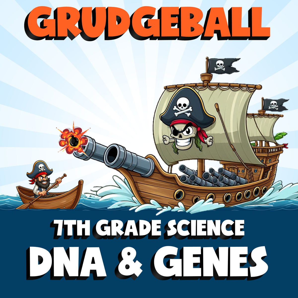 DNA & Genes GRUDGEBALL Science Game - No Prep Grade 7 Review Activity