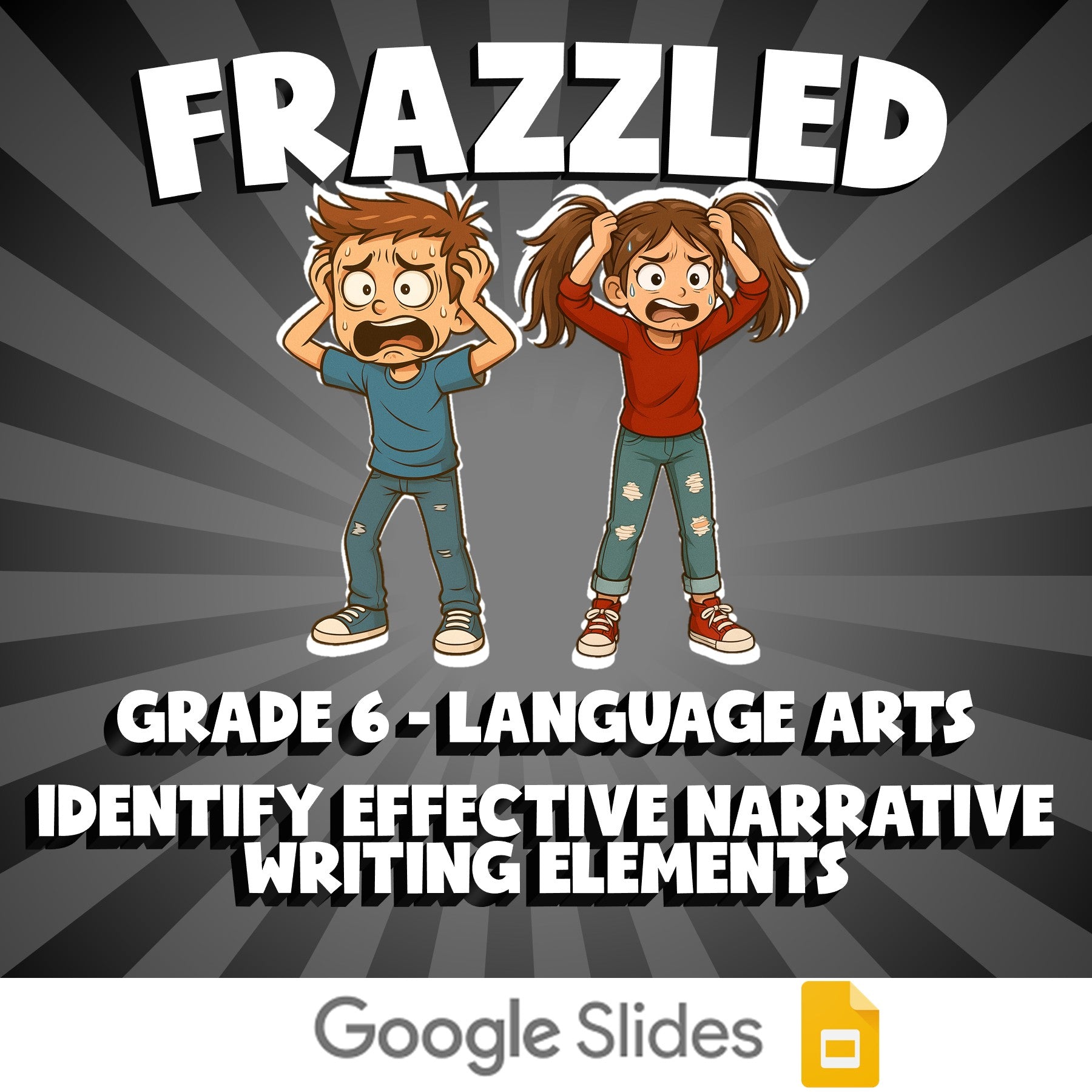 Identify Effective Narrative Writing Elements FRAZZLED ELA Game - Grade 6