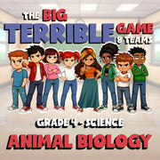 Animal Biology BIG TERRIBLE GAME - No Prep Grade 4 Science Review Activity
