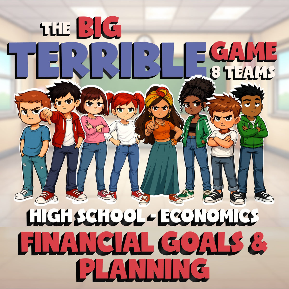 Financial Goals & Planning BIG TERRIBLE GAME - No Prep Economics Review Activity