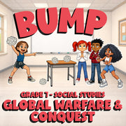 Global Warfare & Conquest BUMP Socials Game - No Prep Grade 7 Review Activity