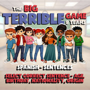 Select Correct Sentence - Age, Birthday, Nationality, Origin BIG TERRIBLE GAME