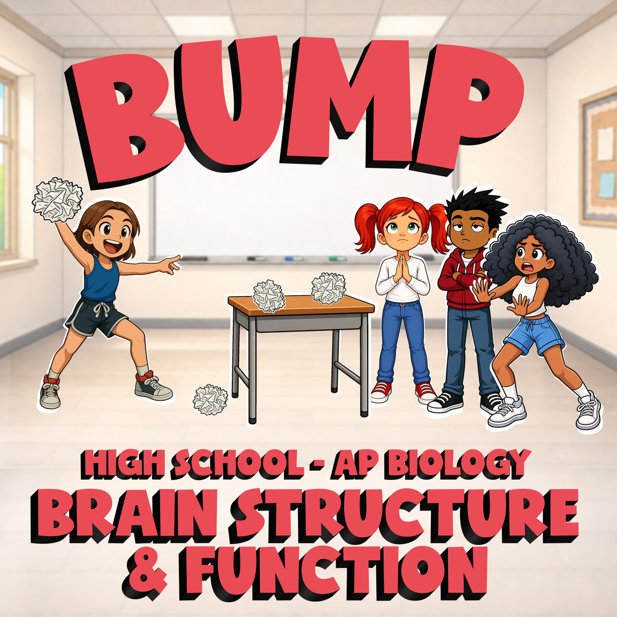 Brain Structure & Function BUMP Science Game - No Prep AP Biology Review