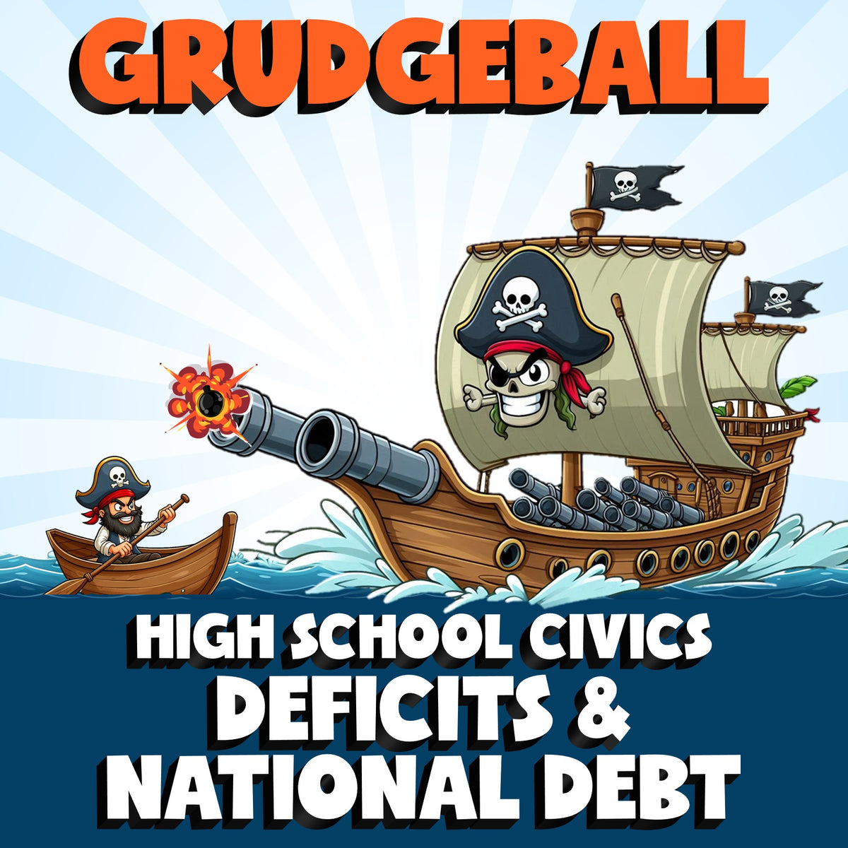 Deficits & National Debt GRUDGEBALL Civics Game - No Prep Review Activity