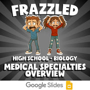 Medical Specialties Overview FRAZZLED Science Game - No Prep Biology Review