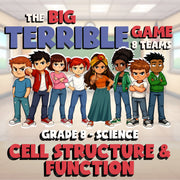 Cell Structure & Function BIG TERRIBLE GAME - No Prep Grade 8 Science Review