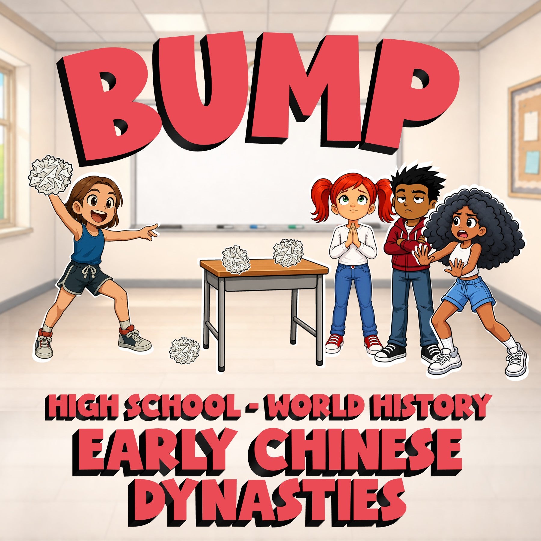 Early Chinese Dynasties BUMP Game - No Prep World History Review Activity