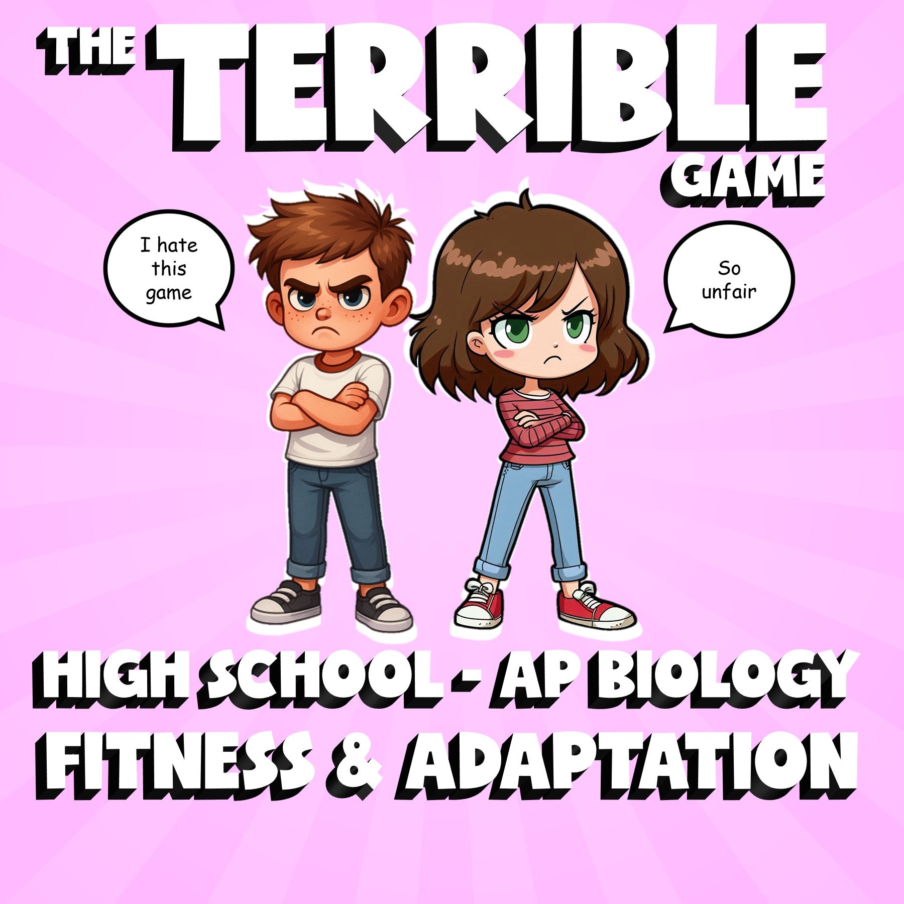 Fitness & Adaptation THE TERRIBLE GAME - No Prep AP Biology Science Review