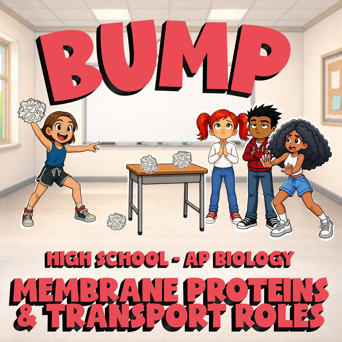 Membrane Proteins & Transport Roles BUMP Science Game - No Prep AP Biology