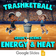 Energy & Heat TRASHKETBALL Science Game - No Prep Grade 4 Review Activity