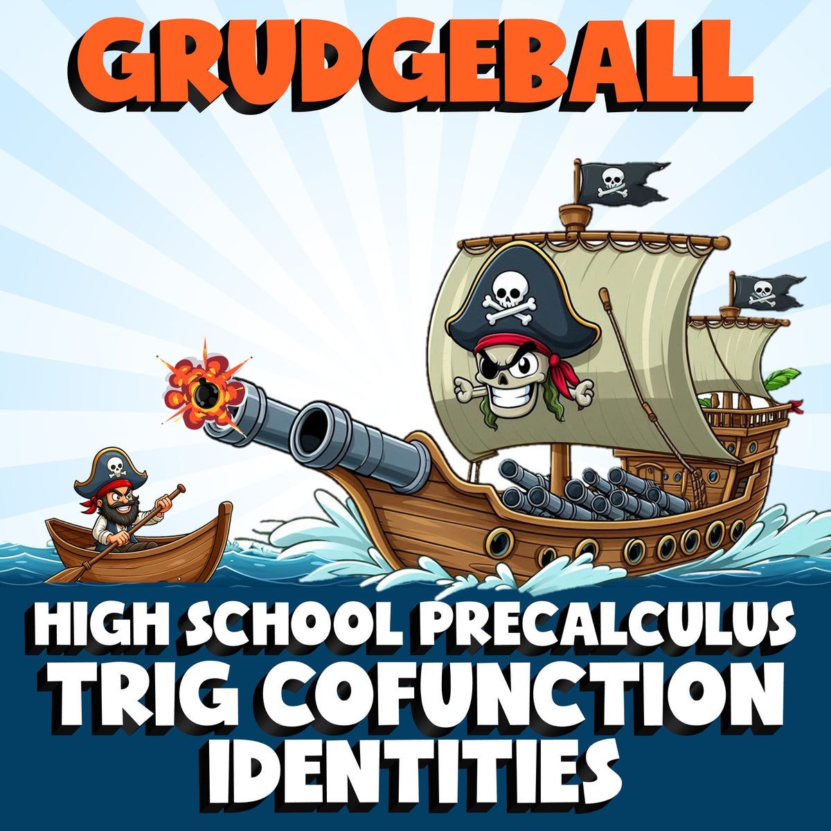 Trig Cofunction Identities GRUDGEBALL Math Game - No Prep PreCalculus Review