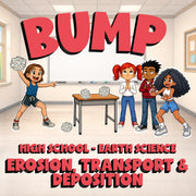 Erosion, Transport & Deposition BUMP Game - No Prep Earth Science Review