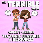 Tectonic Features & Resources THE TERRIBLE GAME - No Prep Grade 7 Science Review