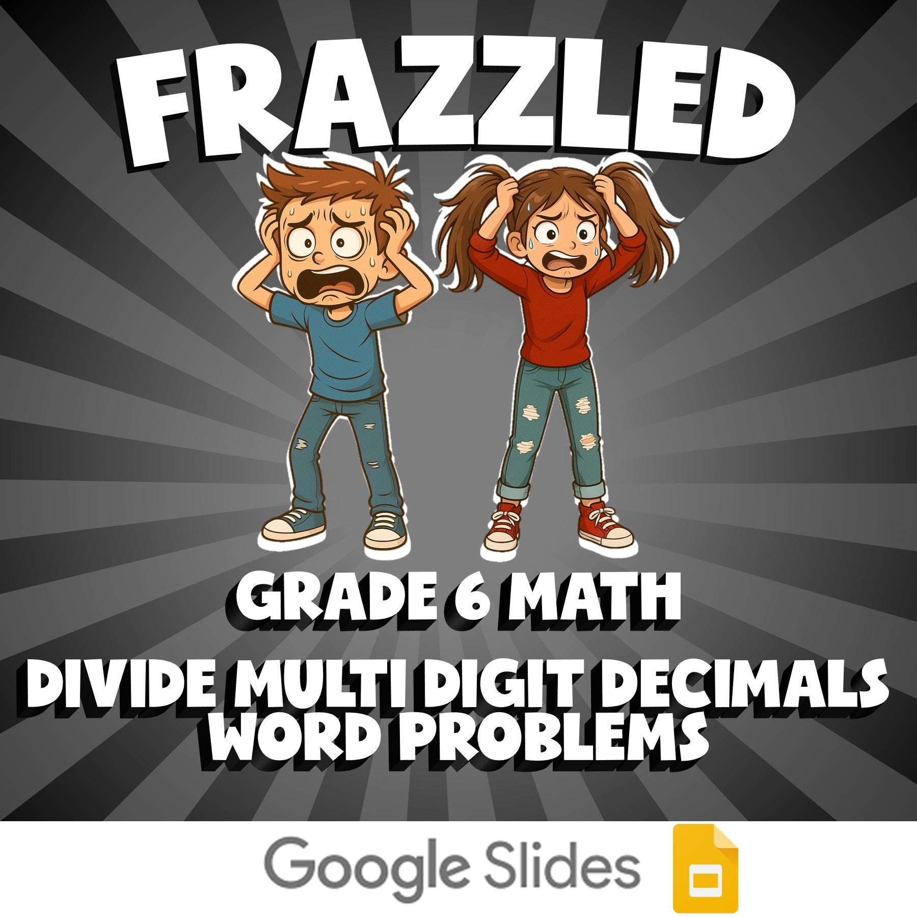 Divide Multi Digit Decimals Word Problems FRAZZLED Math Game - No Prep Grade 6